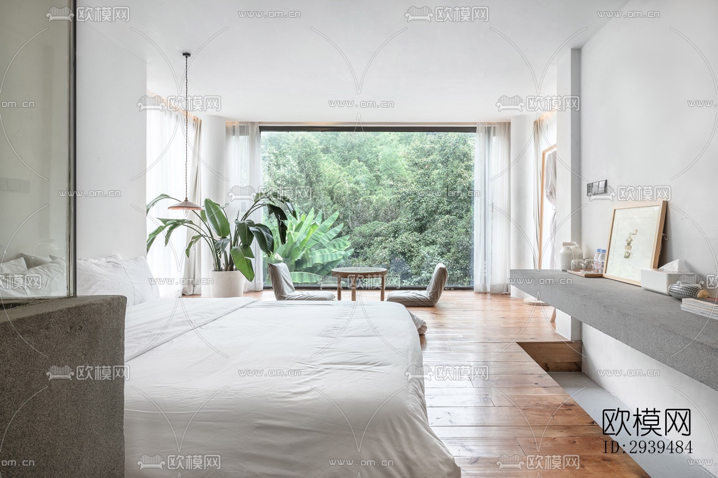 现代酒店民宿效果图下载（渲染图3）