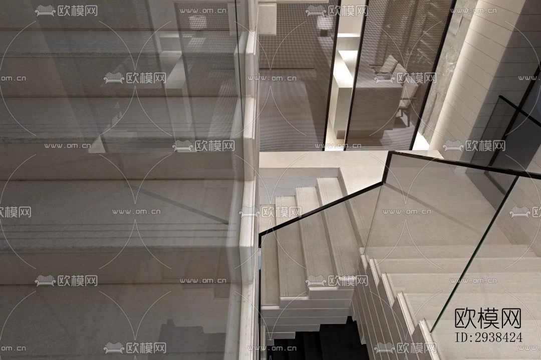 新中式售楼处效果图下载（渲染图1）