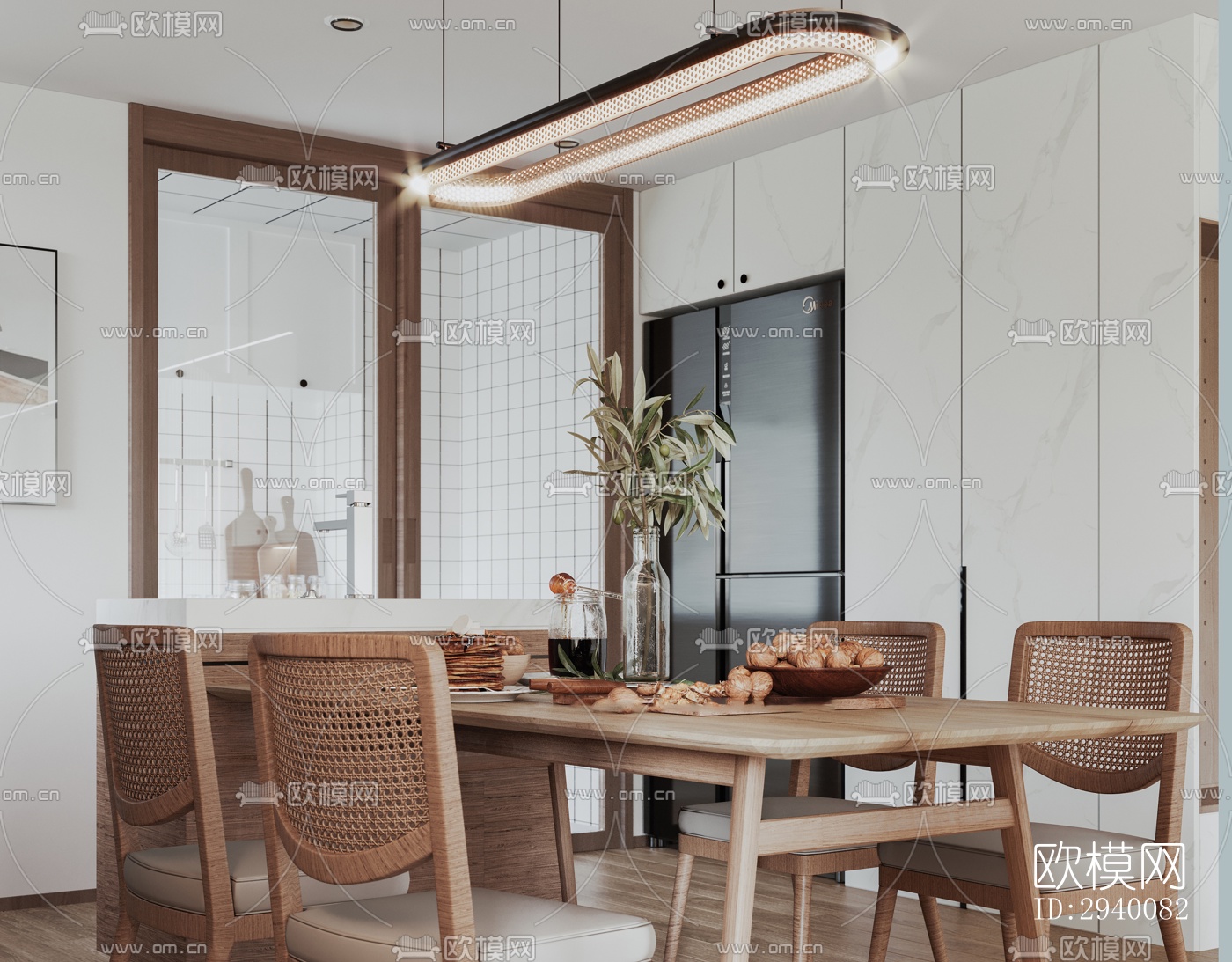 北欧平层效果图下载（渲染图1）