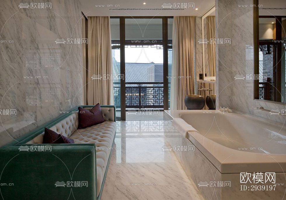 后现代酒店民宿效果图下载（渲染图4）