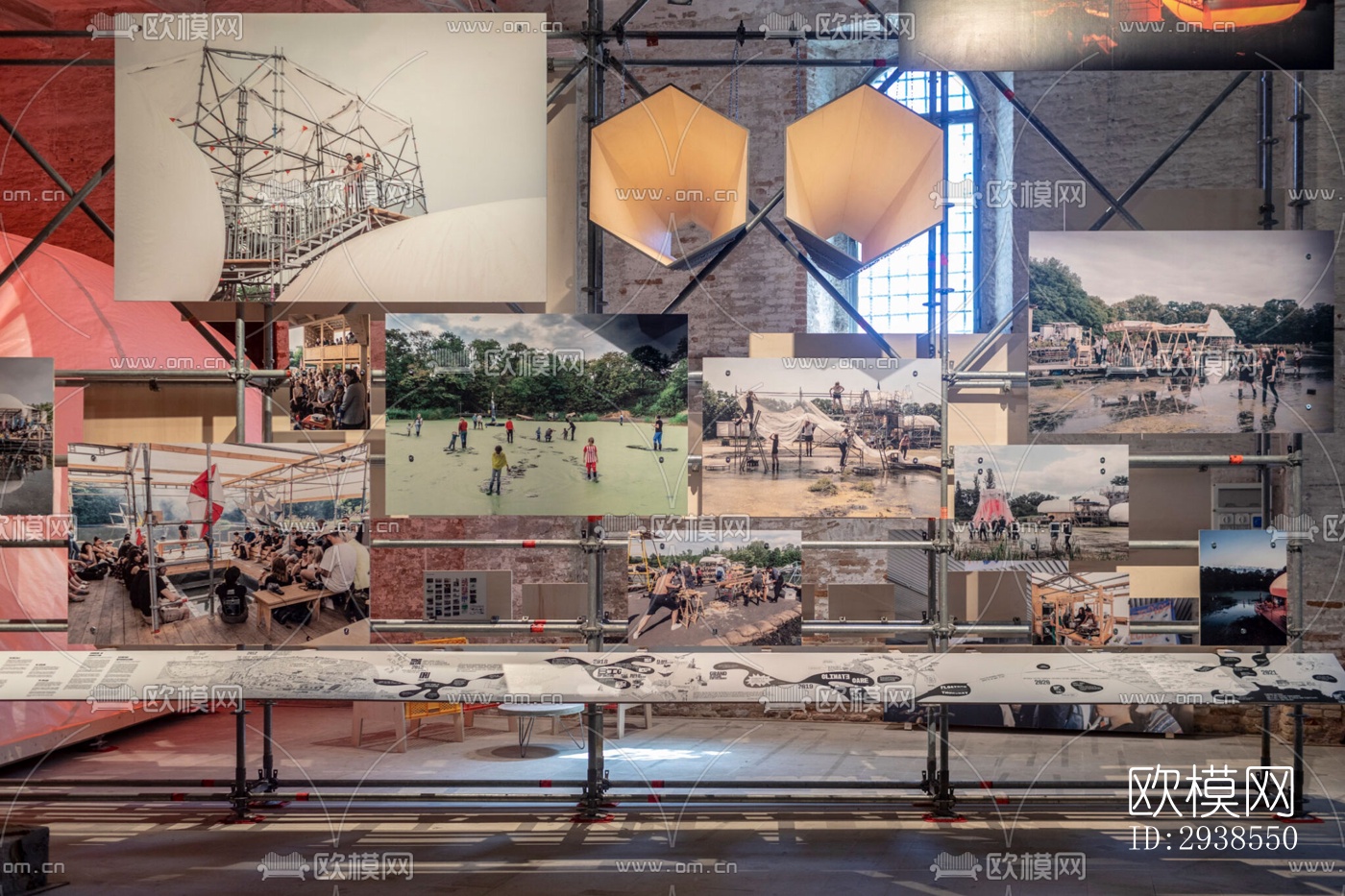 工业风展览展厅效果图下载（渲染图15）