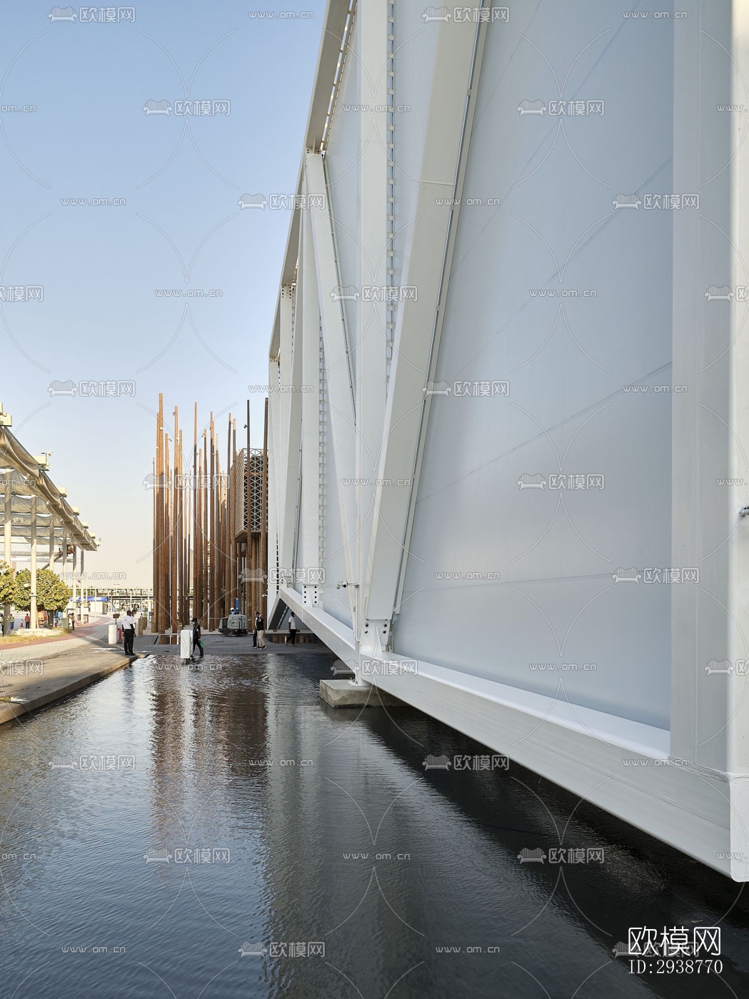 现代展览展厅效果图下载（渲染图11）