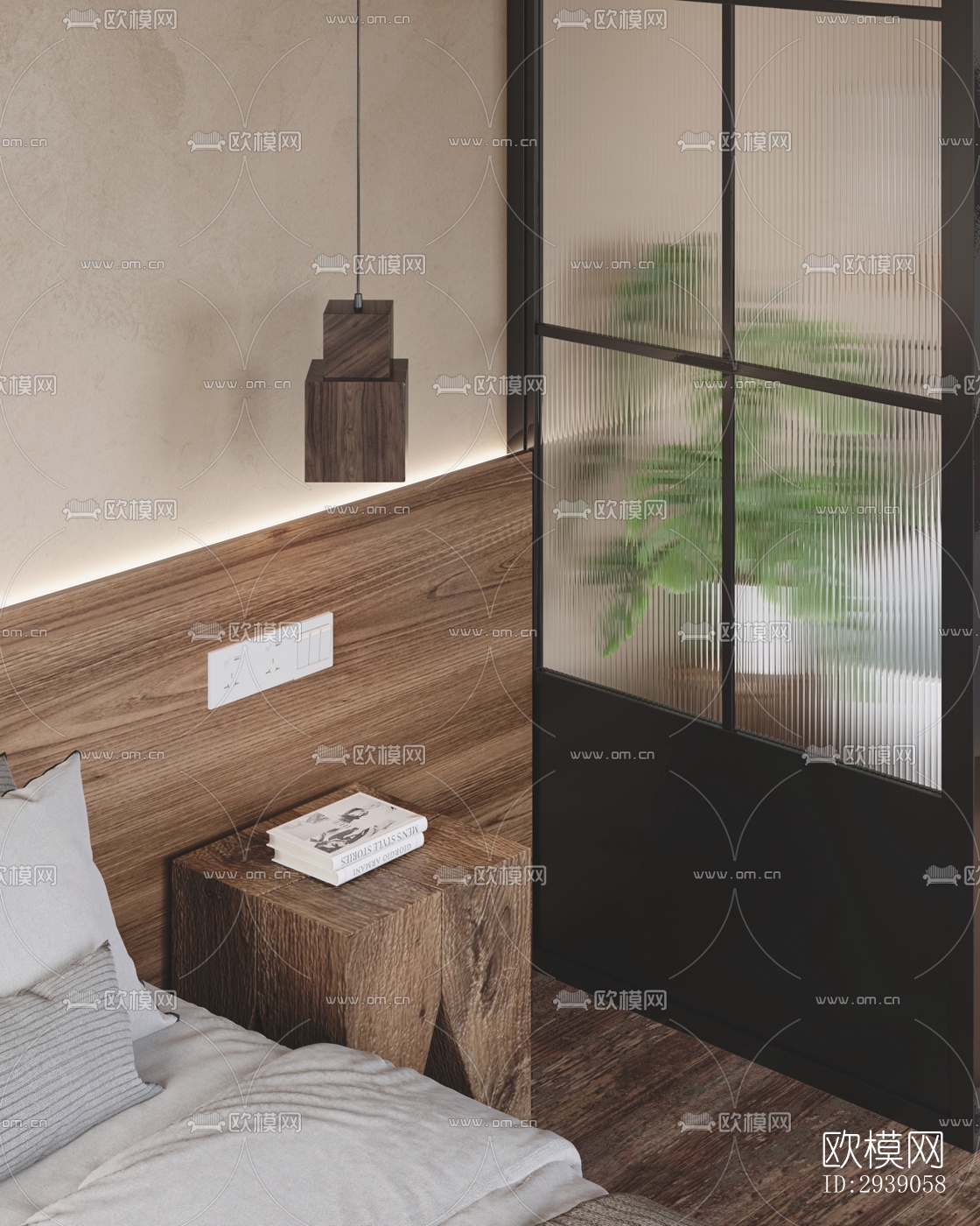 侘寂酒店民宿效果图下载（渲染图3）