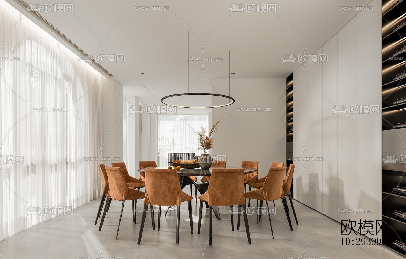 现代复式效果图下载（渲染图1）