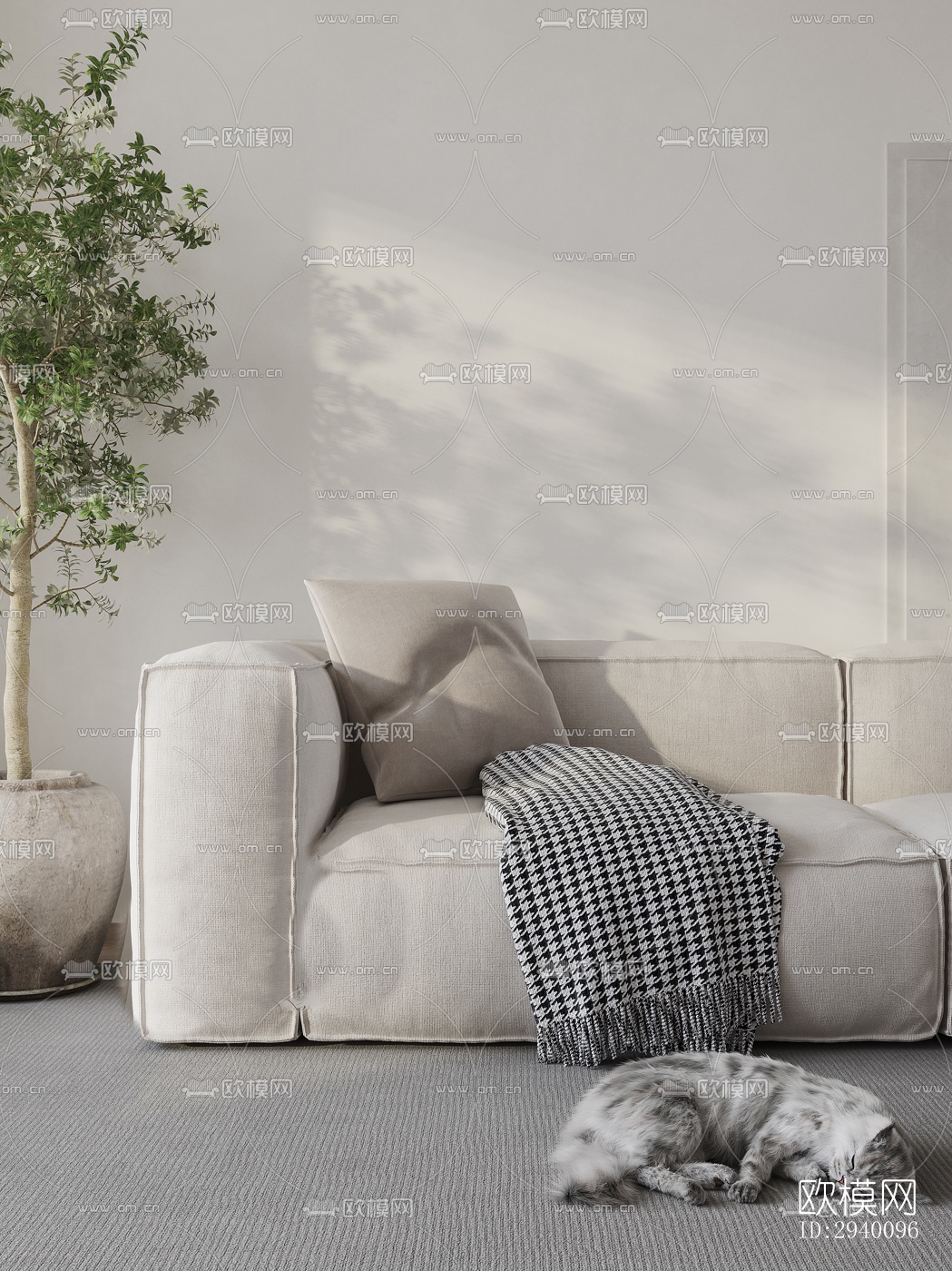 北欧平层效果图下载（渲染图12）