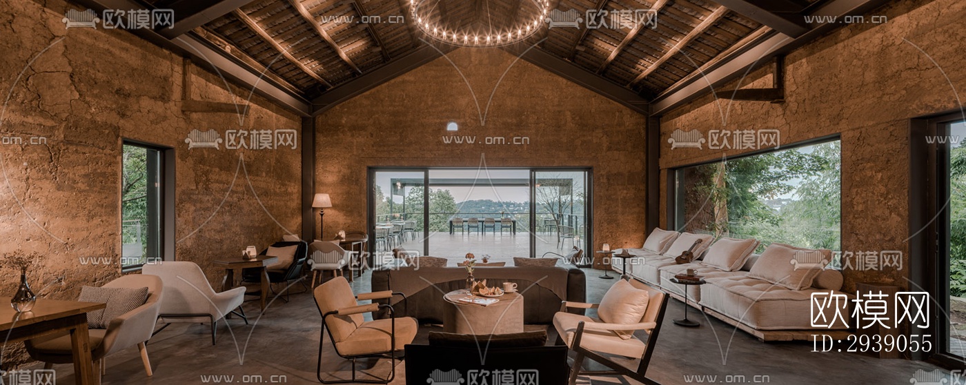 侘寂酒店民宿效果图下载（渲染图12）