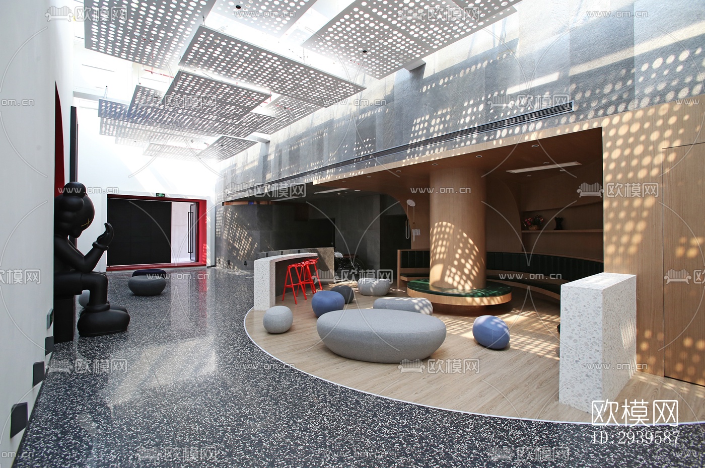 现代酒店民宿效果图下载（渲染图13）