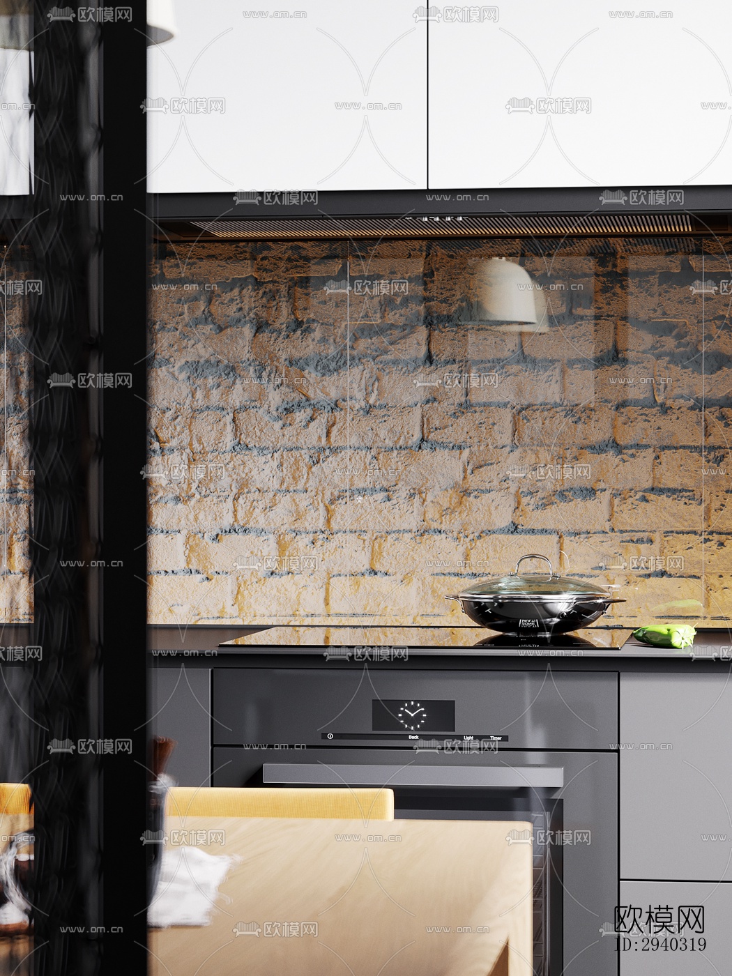 现代平层效果图下载（渲染图9）