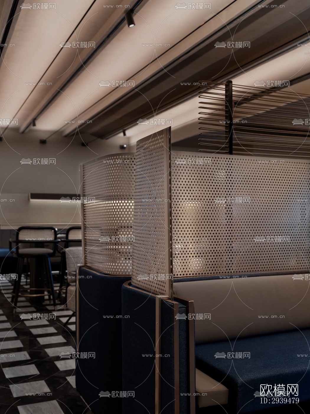 现代酒店民宿效果图下载（渲染图10）