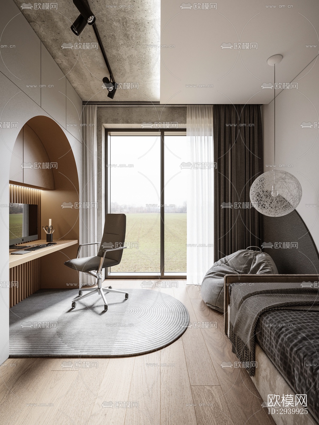 工业风复式效果图下载（渲染图13）