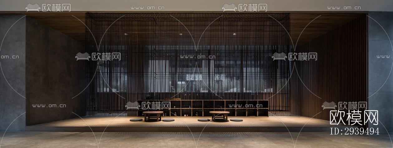 现代酒店民宿效果图下载（渲染图5）