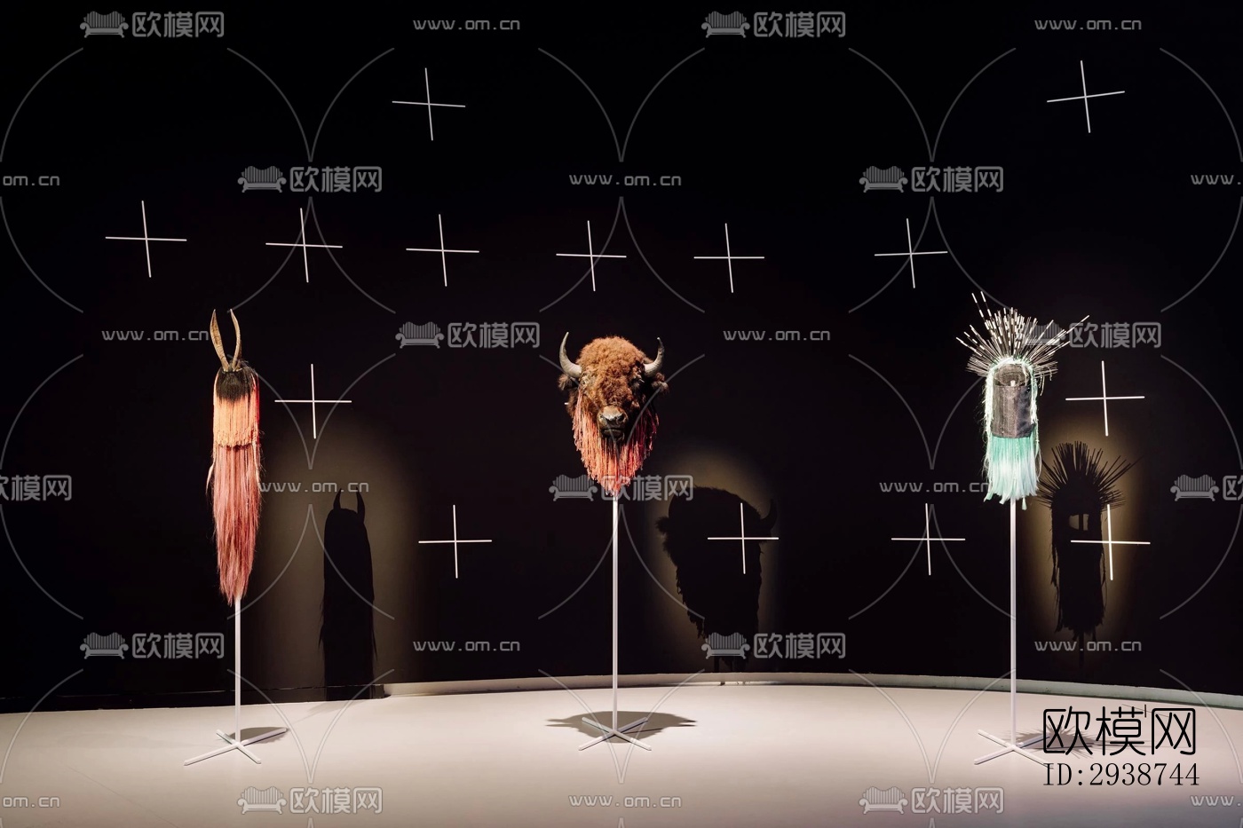 现代展览展厅效果图下载（渲染图7）