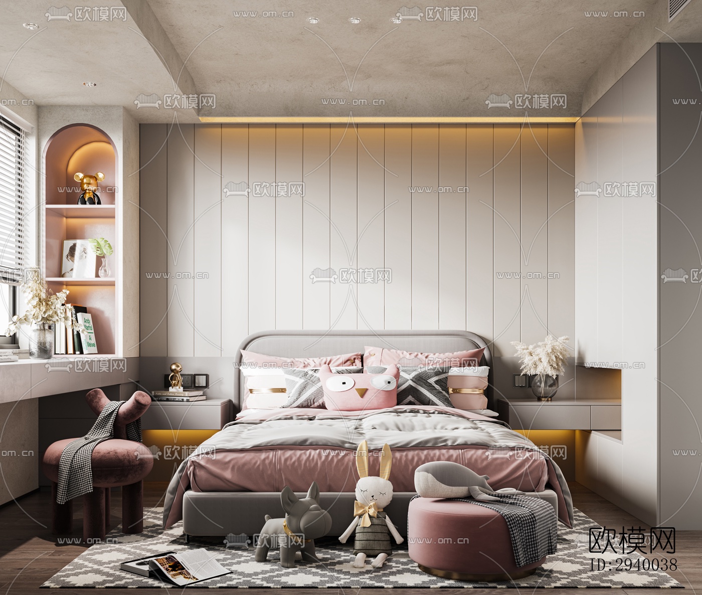 侘寂平层效果图下载（渲染图7）