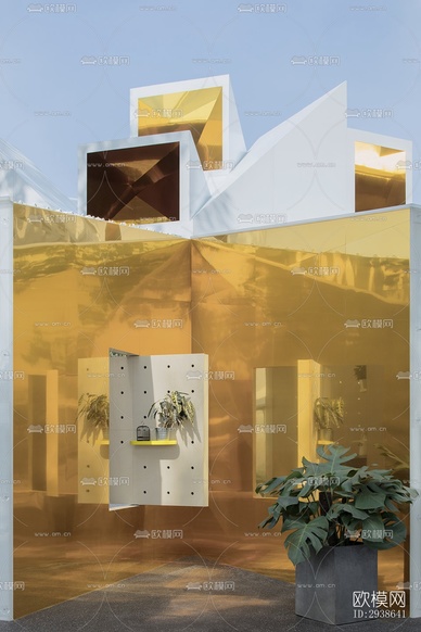 現(xiàn)代展覽展廳效果圖下載(渲染圖4)