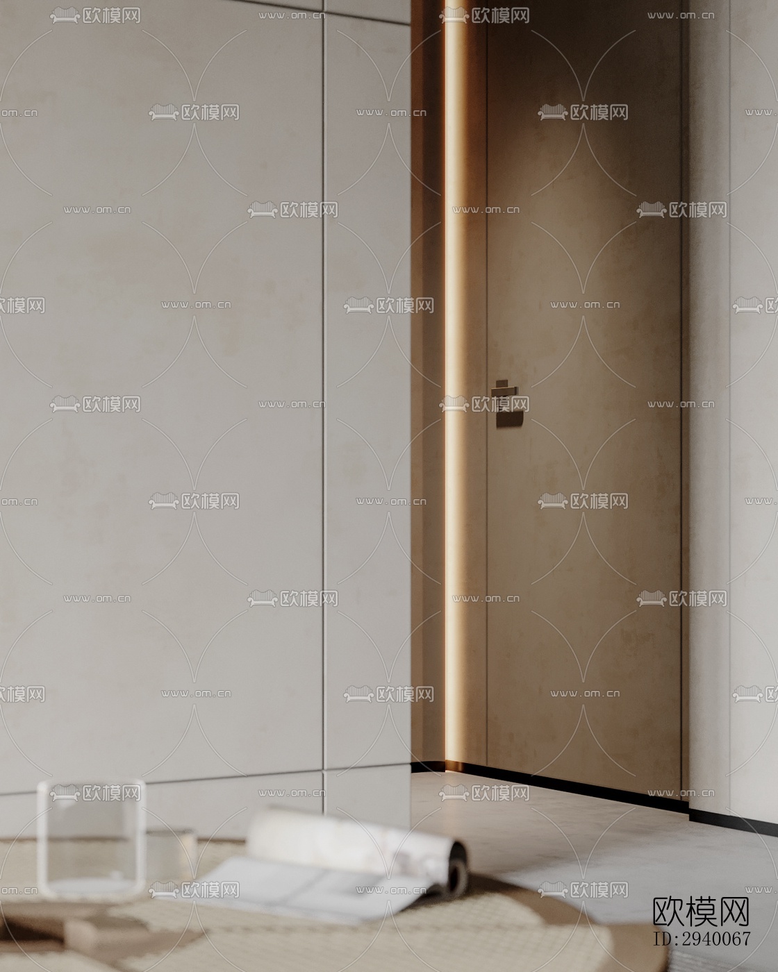 侘寂平层效果图下载（渲染图6）