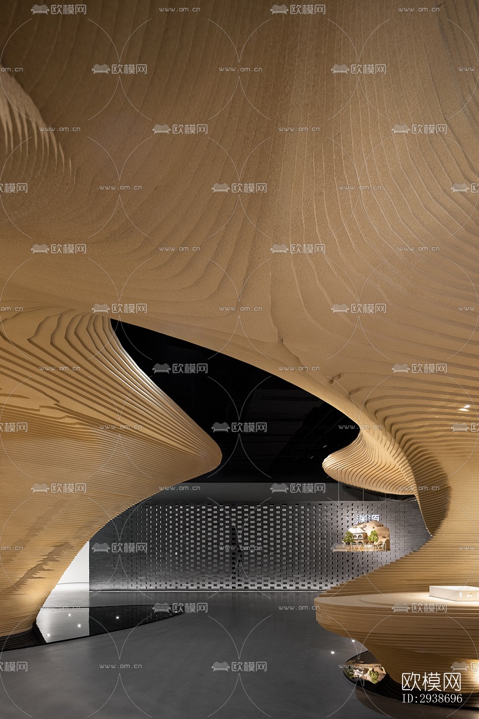 现代展览展厅效果图下载（渲染图8）