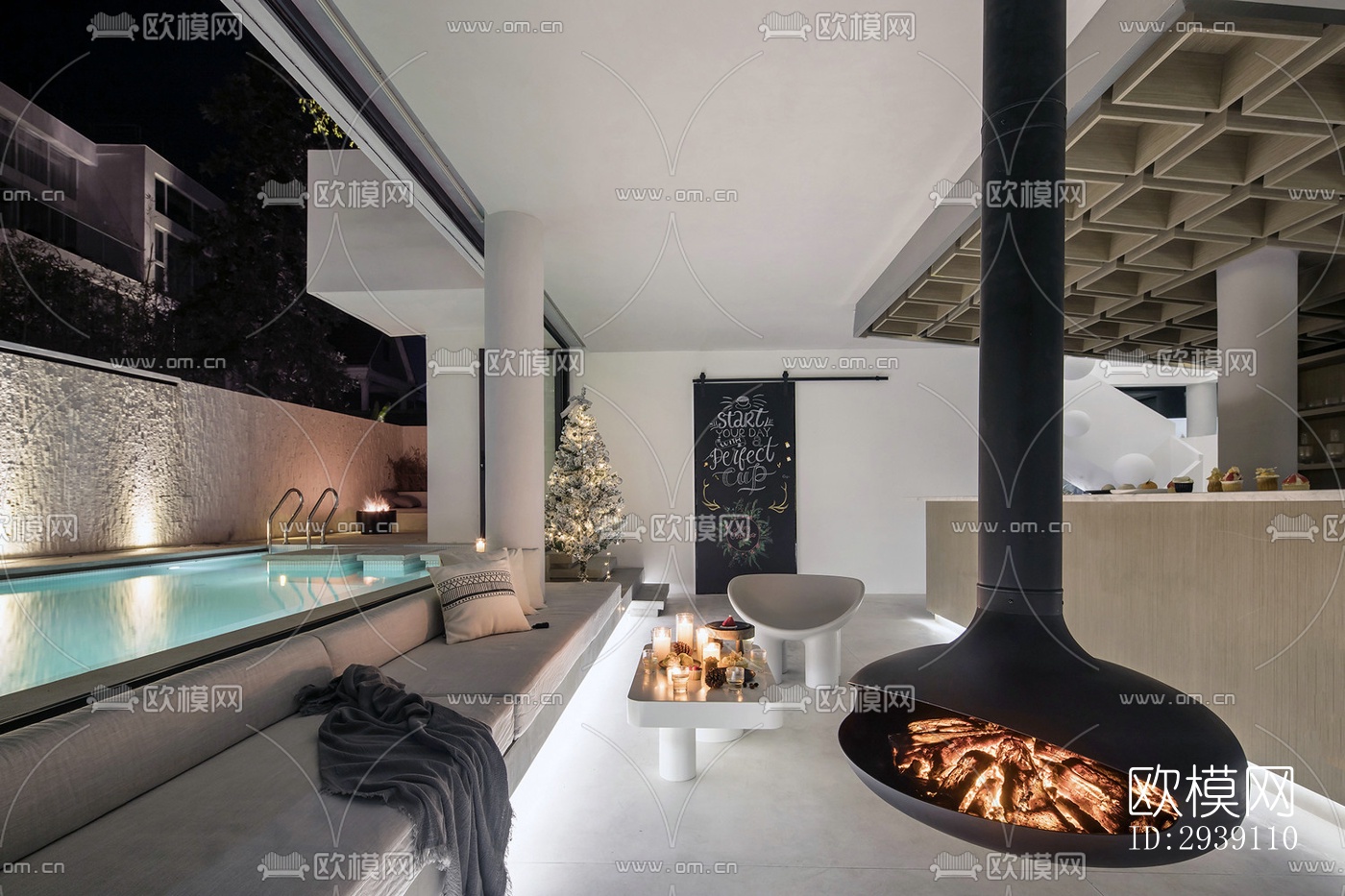 北欧酒店民宿效果图下载（渲染图2）