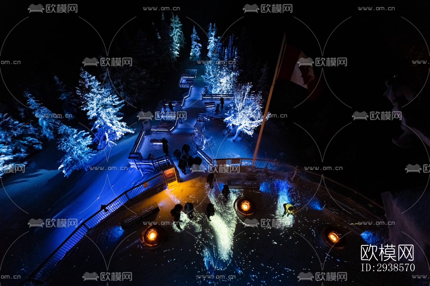 工业风展览展厅效果图下载（渲染图3）