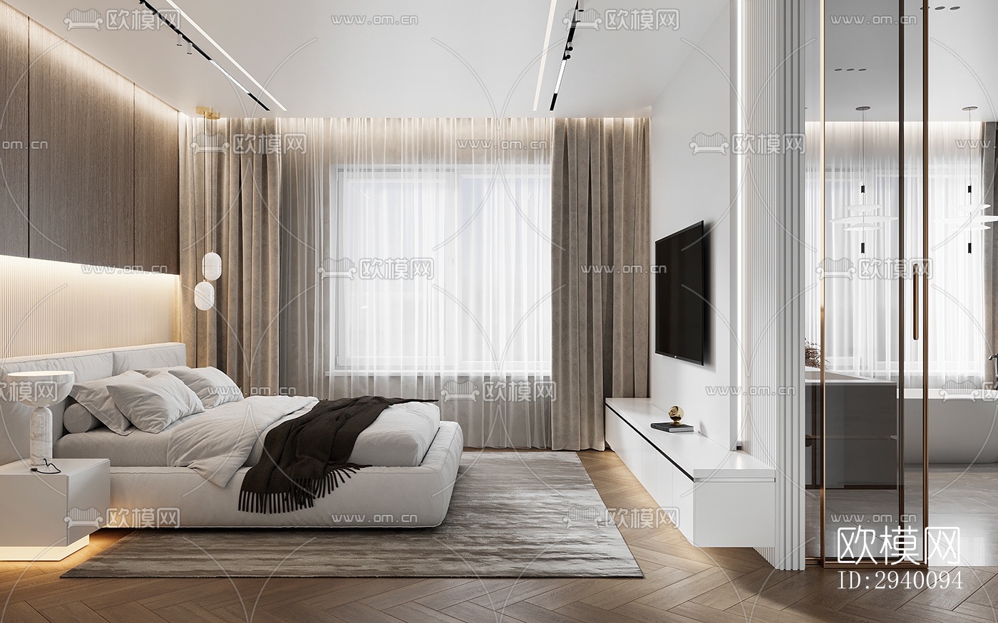 北欧平层效果图下载（渲染图5）