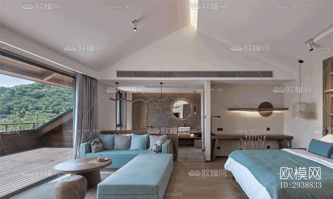 东南亚酒店民宿效果图下载（渲染图2）