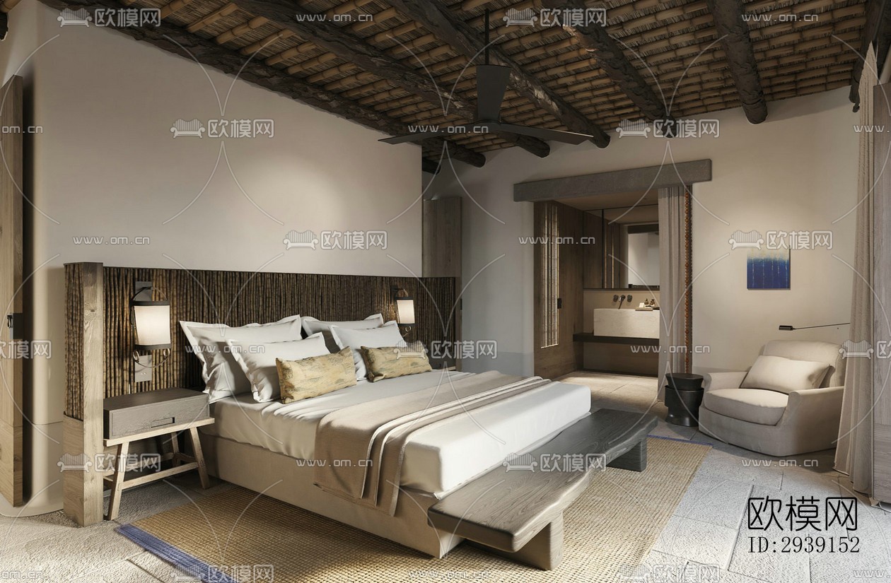 北欧酒店民宿效果图下载（渲染图3）