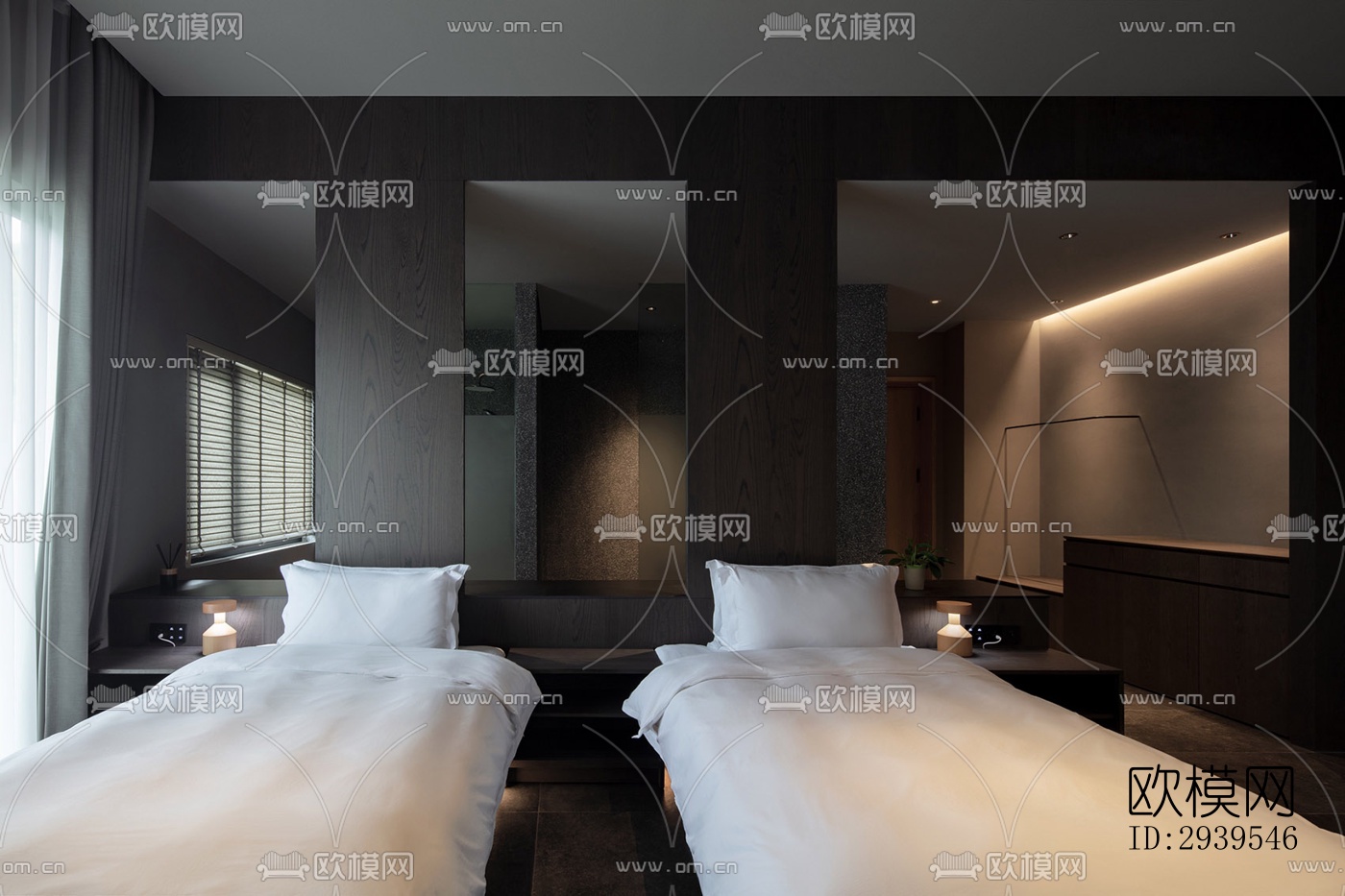 现代酒店民宿效果图下载（渲染图8）