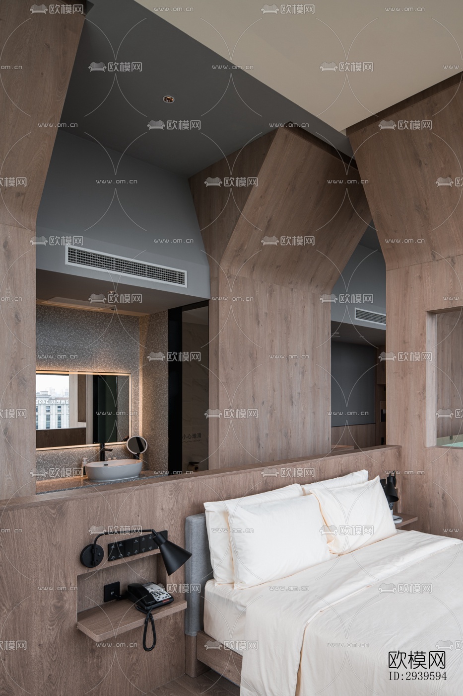 现代酒店民宿效果图下载（渲染图3）