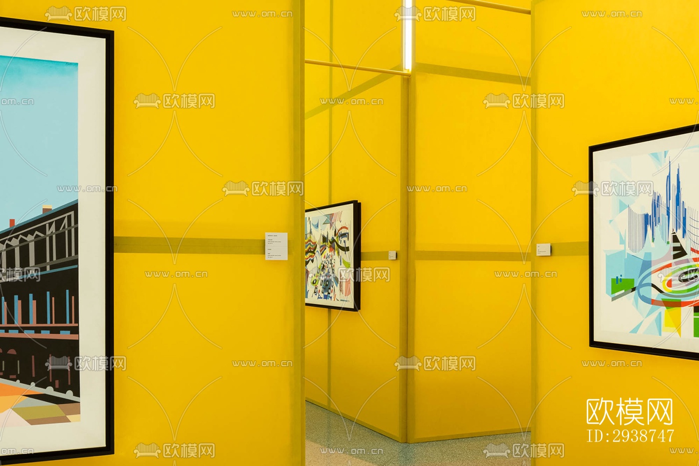 现代展览展厅效果图下载（渲染图5）