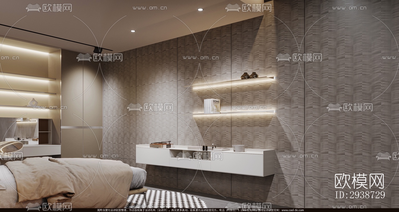 现代展览展厅效果图下载（渲染图2）