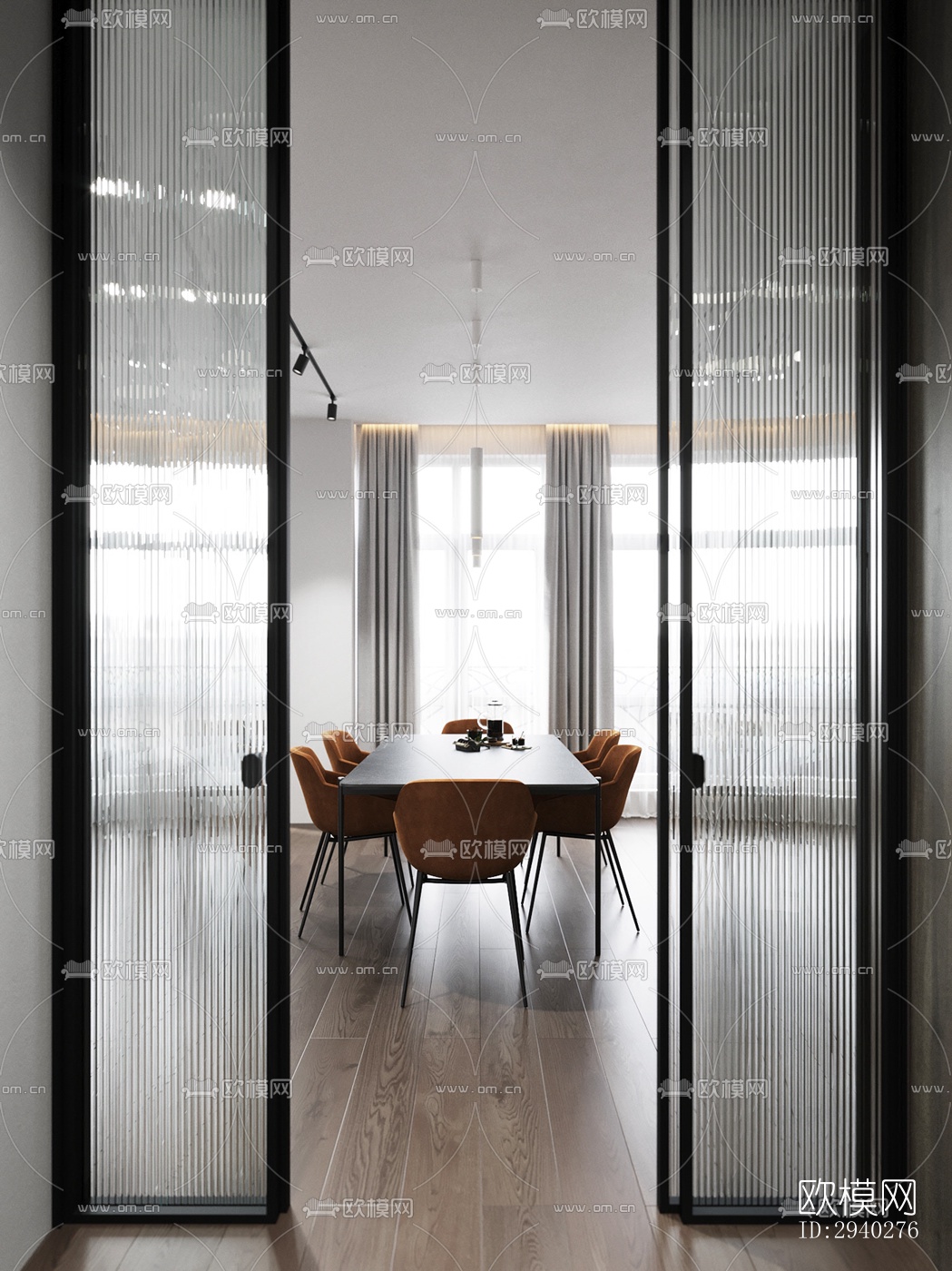 现代平层效果图下载（渲染图16）