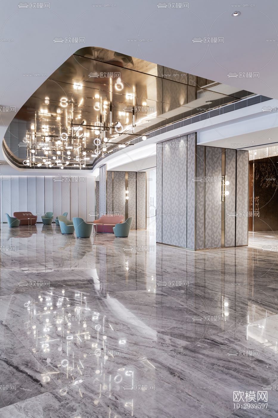 现代酒店民宿效果图下载（渲染图3）