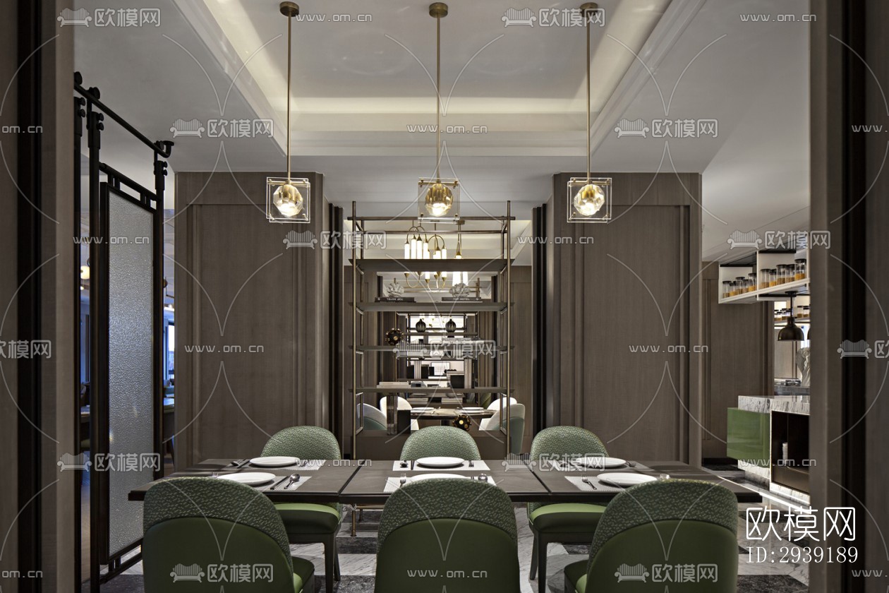 后现代酒店民宿效果图下载（渲染图18）