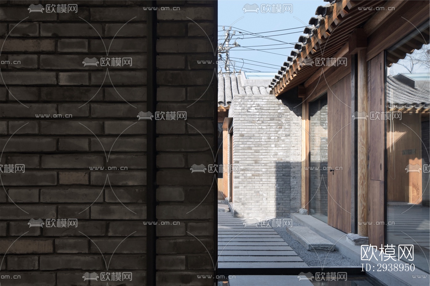 中式酒店民宿效果图下载（渲染图2）