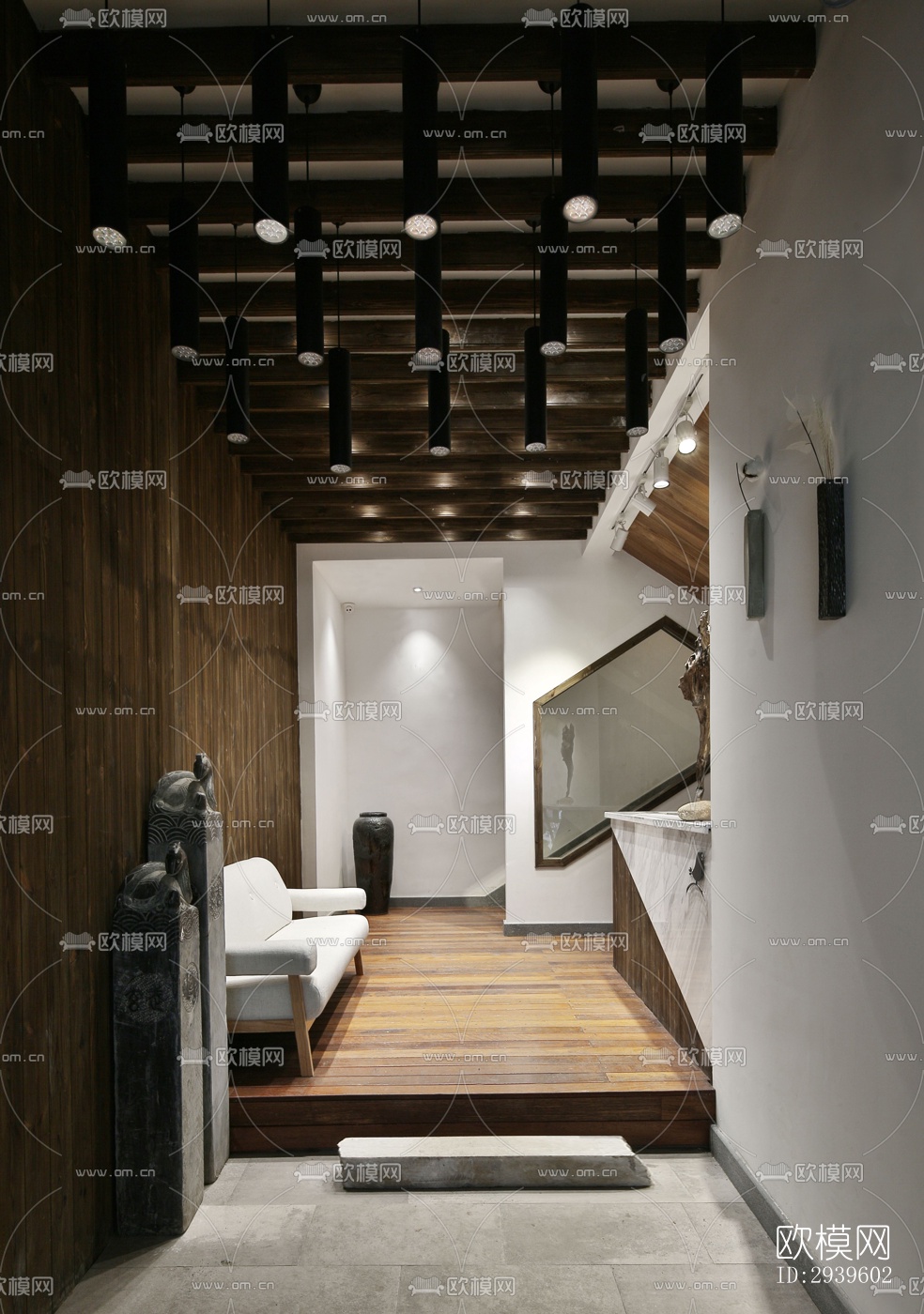 现代酒店民宿效果图下载（渲染图1）