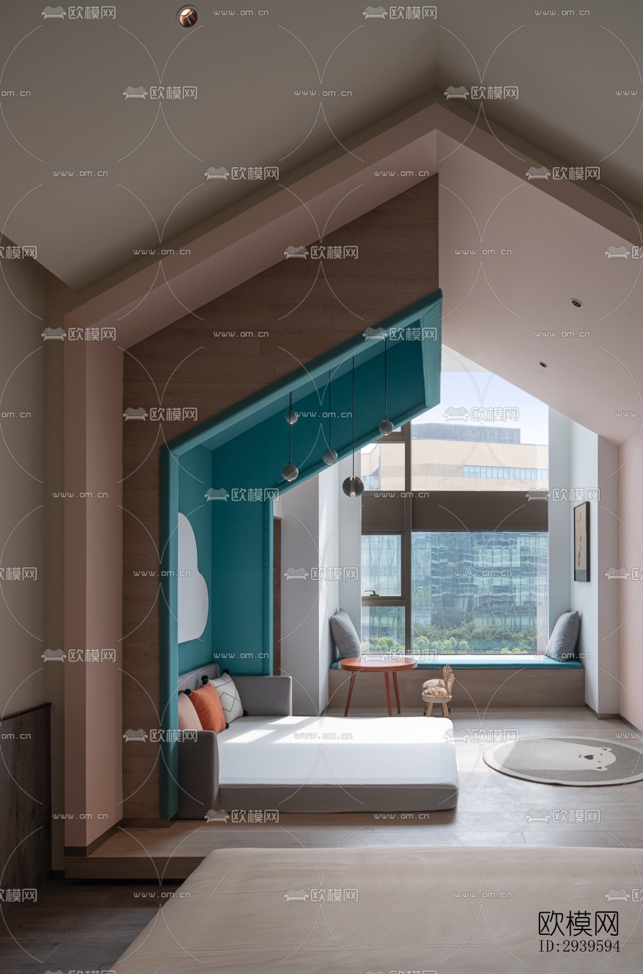 现代酒店民宿效果图下载（渲染图6）