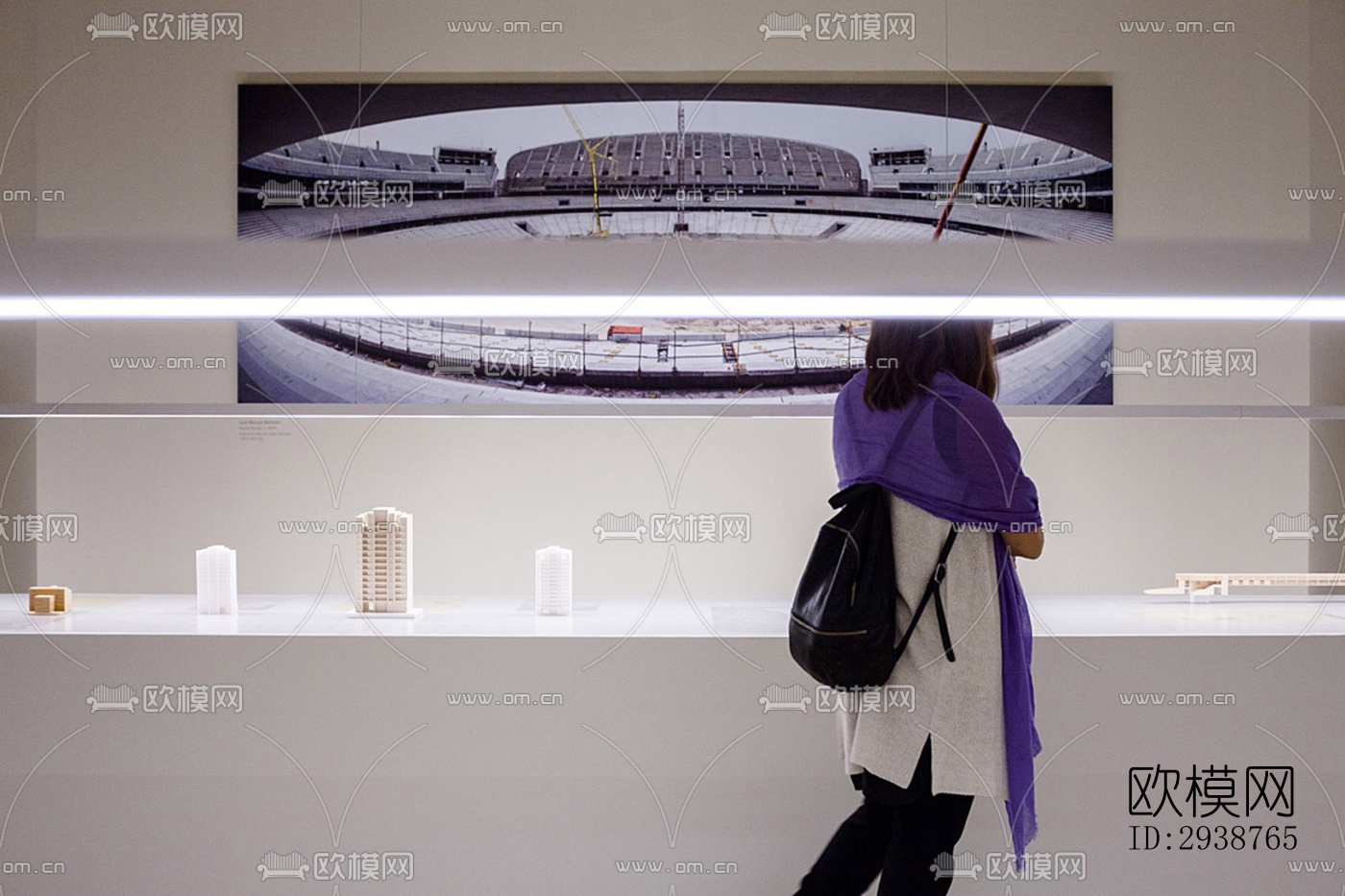 现代展览展厅效果图下载（渲染图5）