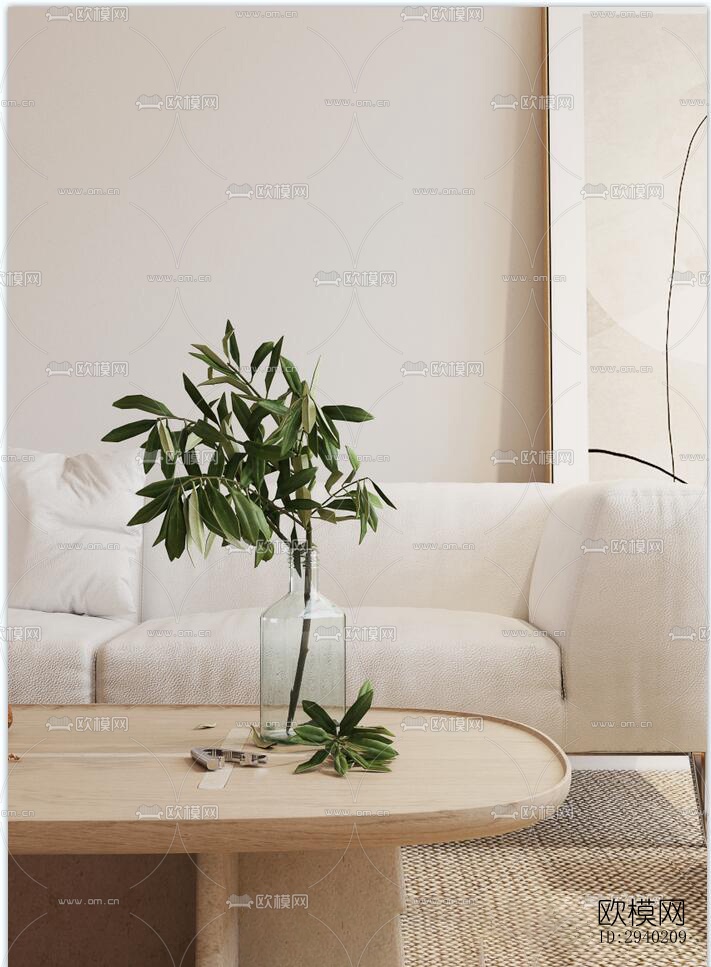 日式平层效果图下载（渲染图7）