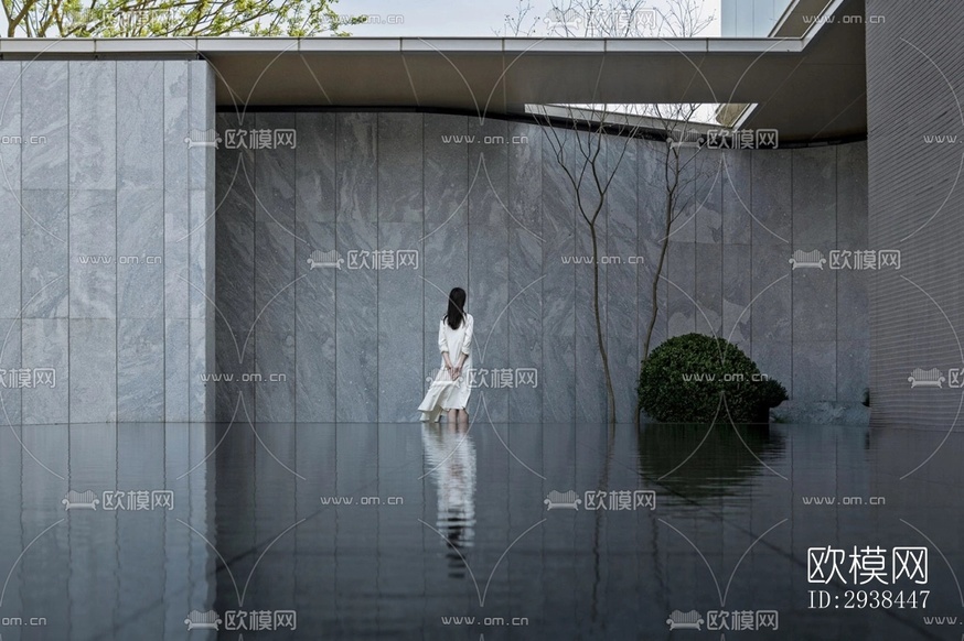 新中式售樓處效果圖下載(渲染圖6)