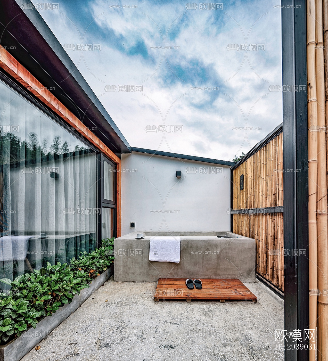 侘寂酒店民宿效果图下载（渲染图15）