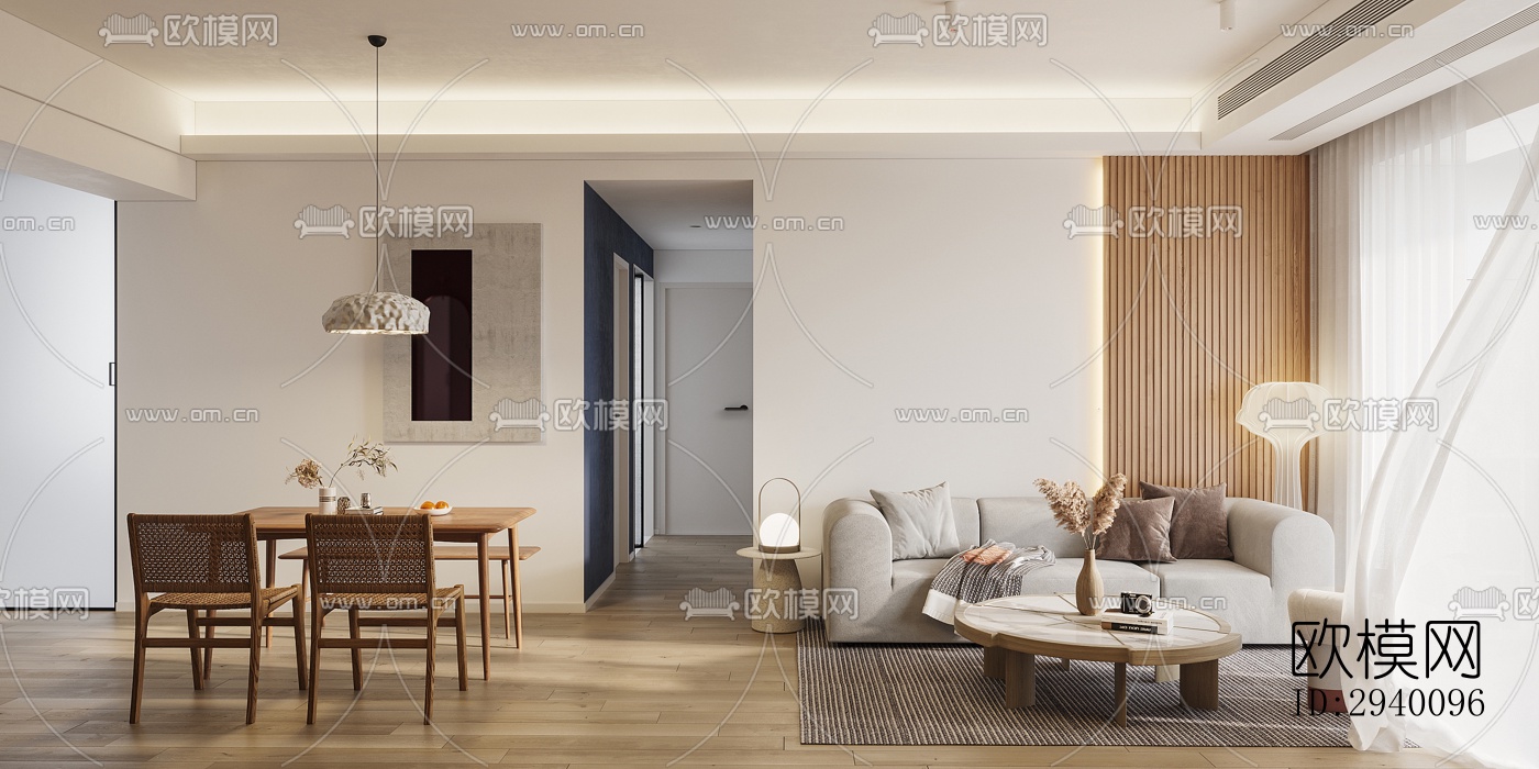 北欧平层效果图下载（渲染图8）