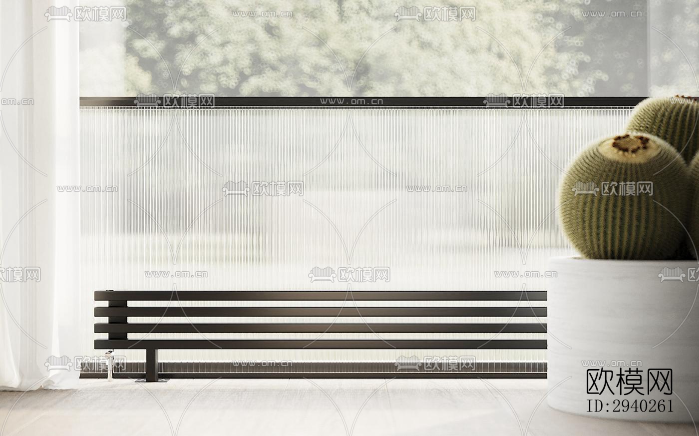 现代平层效果图下载（渲染图2）