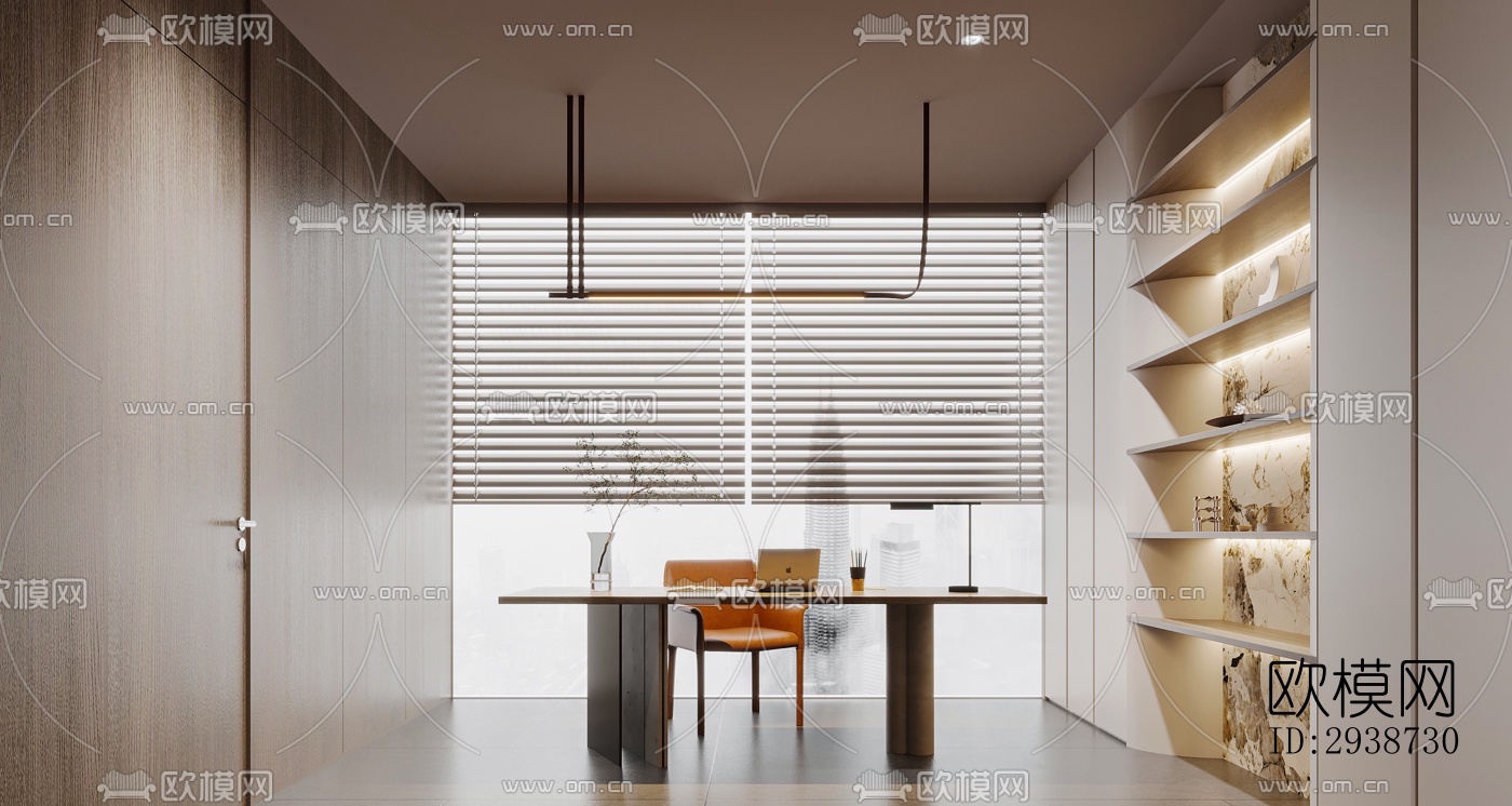 现代展览展厅效果图下载（渲染图6）