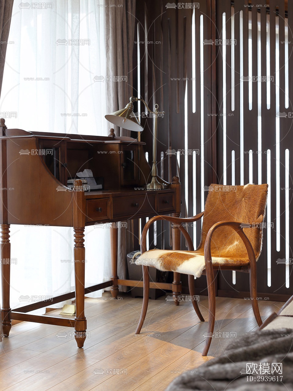 美式酒店民宿效果图下载（渲染图9）