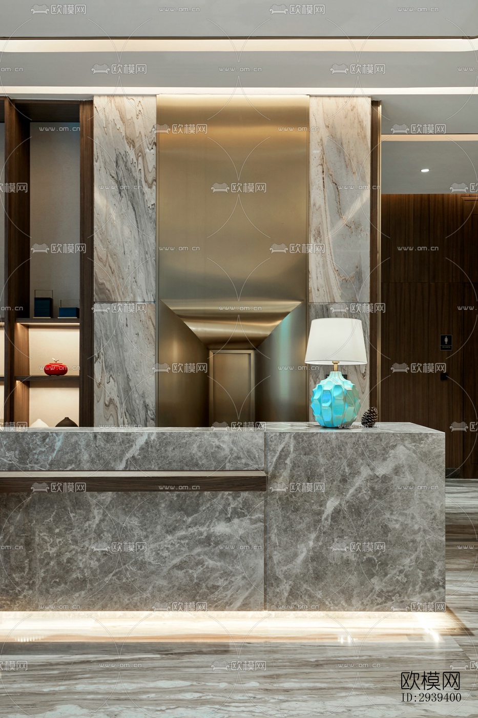 新中式酒店民宿效果图下载（渲染图10）