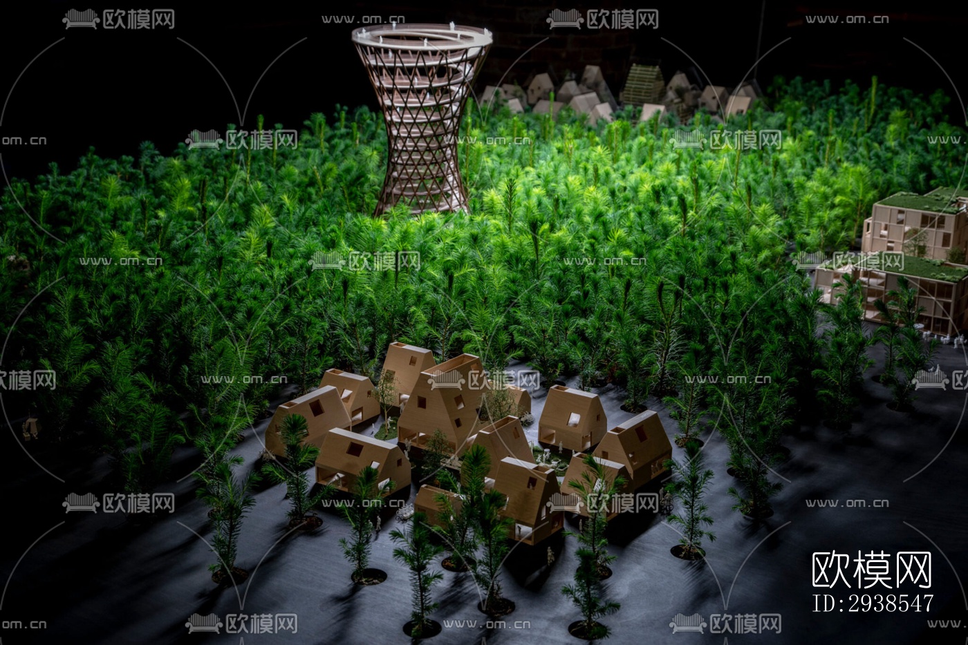 工业风展览展厅效果图下载（渲染图11）