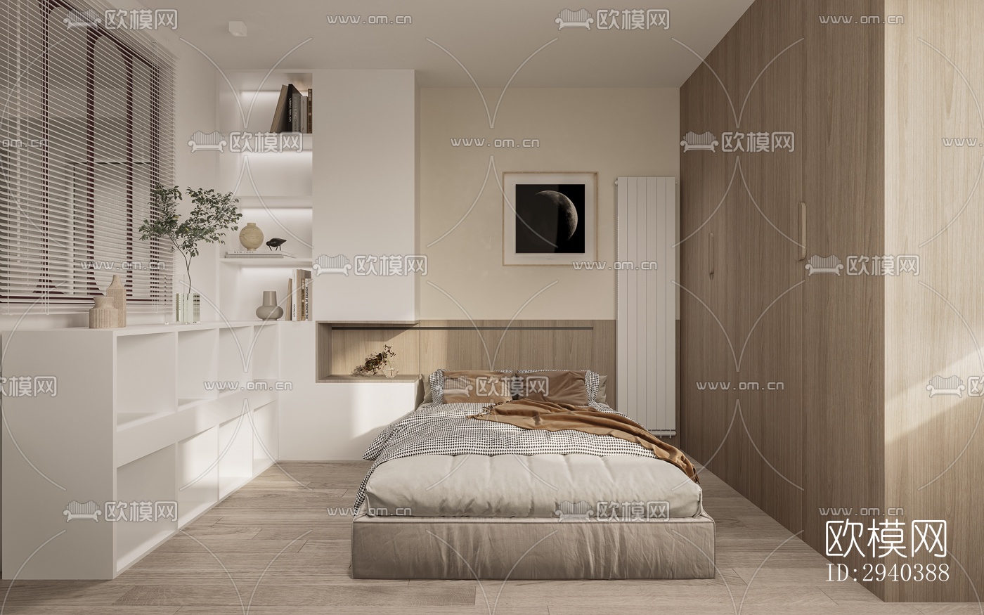 现代平层效果图下载（渲染图7）