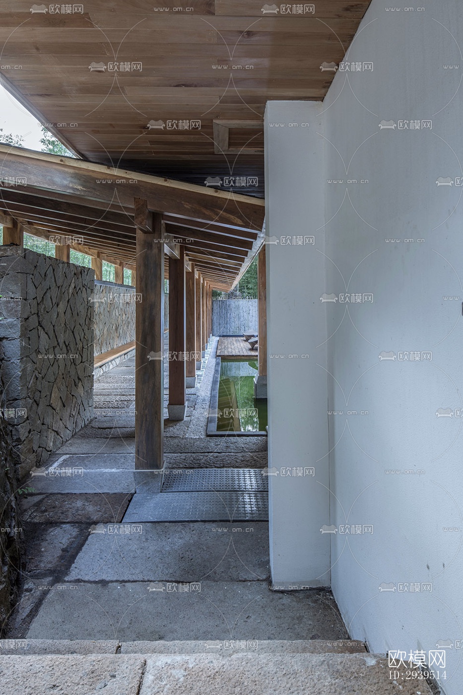 现代酒店民宿效果图下载（渲染图6）