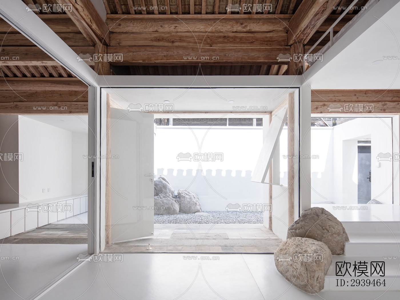 现代酒店民宿效果图下载（渲染图9）