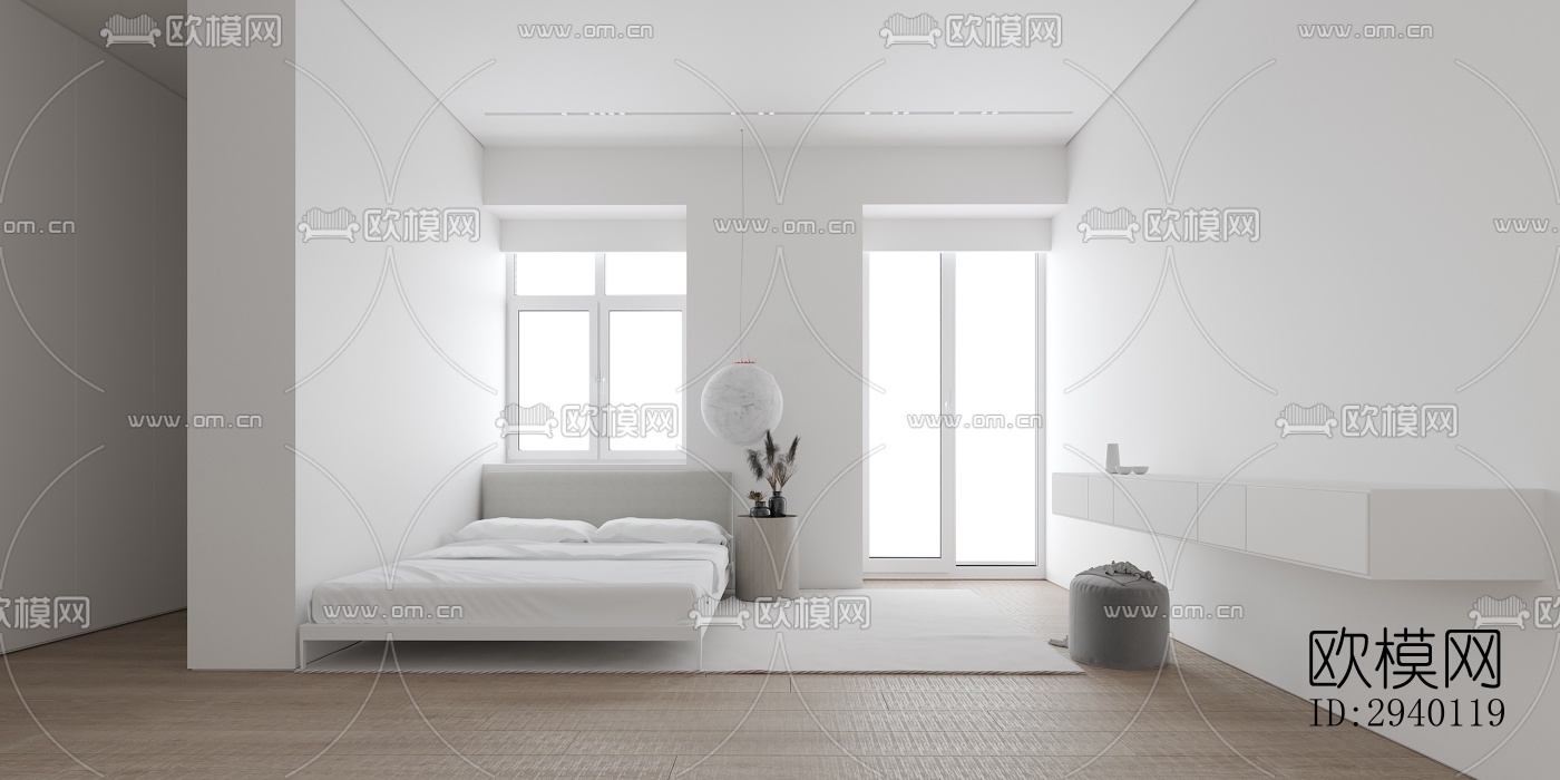 北欧平层效果图下载（渲染图10）