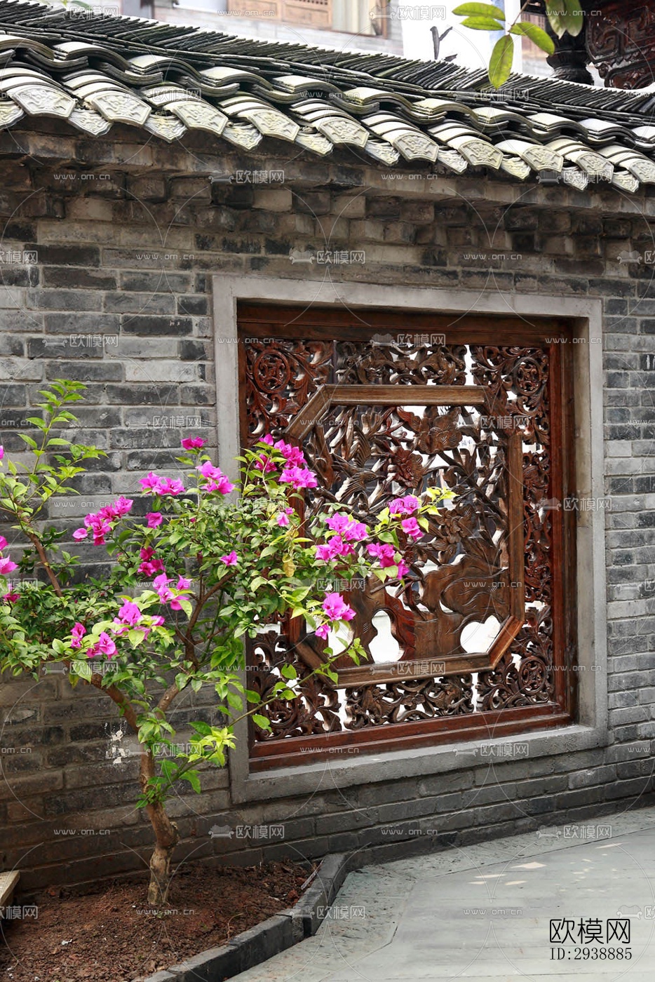 中式酒店民宿效果图下载（渲染图10）